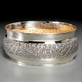 Italian silver center bowl, mark of Mazzucato