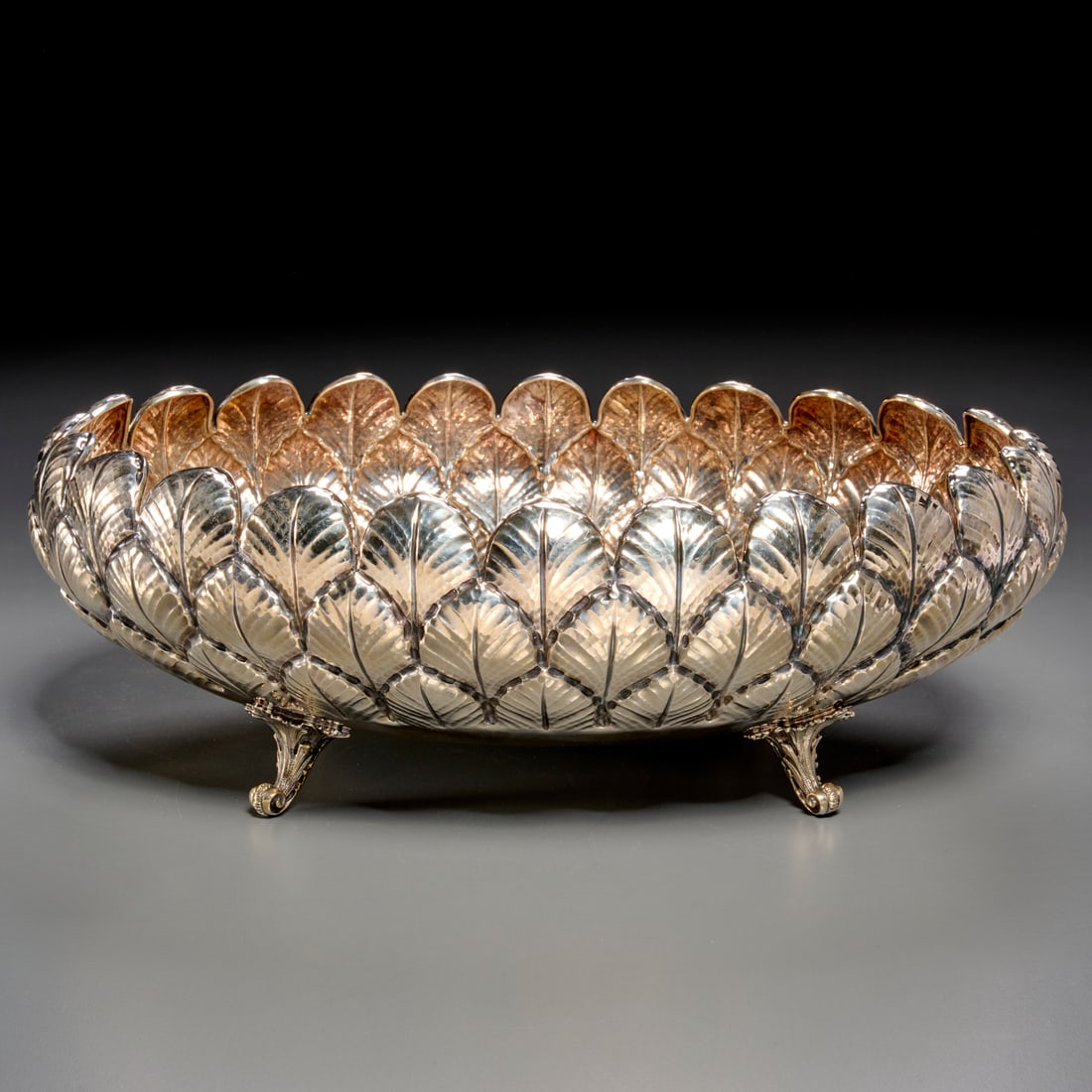 Italian sterling center bowl, mark of Mazzucato (1 of 6)