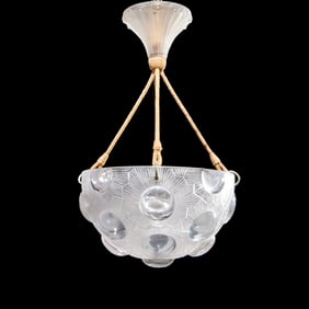 Rene Laliqe (attrib) "Soleil" plafonnier