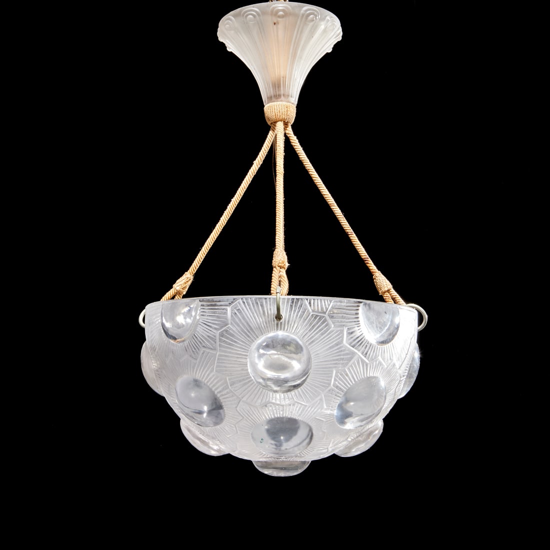 Rene Laliqe (attrib) "Soleil" plafonnier (1 of 5)