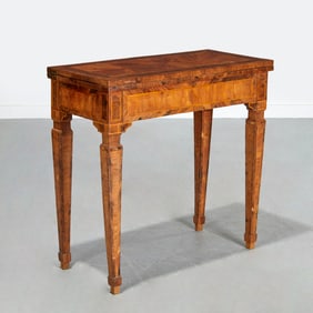 Italian Neoclassic parquetry games table