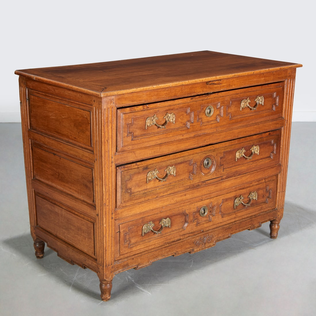 Louis XVI walnut commode (1 of 6)