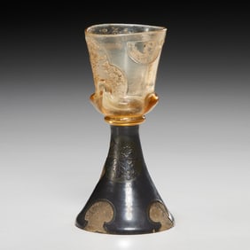 Emile Galle, rare petit coupe verre parlante