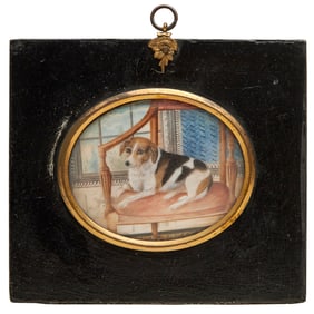 French Prisoner of War, Dog Portrait, 1812