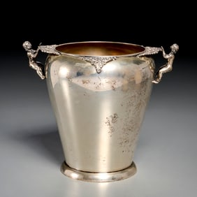 Borzoni Italian 800 silver bottle cooler