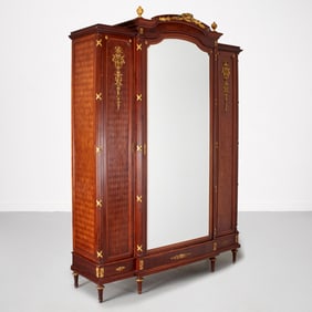 Mercier Freres (attrib), ormolu mounted armoire