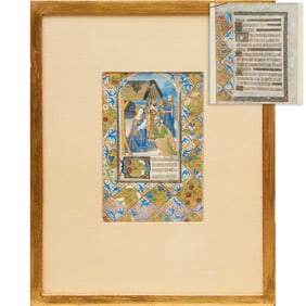 Illuminated manuscript page, Book of Hours