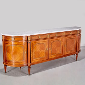 Large Louis XVI style ormolu mounted sideboard
