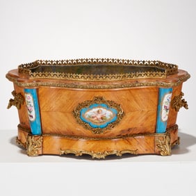 Napoleon III bronze mounted jardiniere ex Sothebys