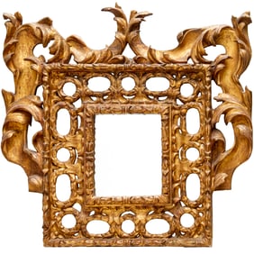 Large Italian Baroque giltwood mirror