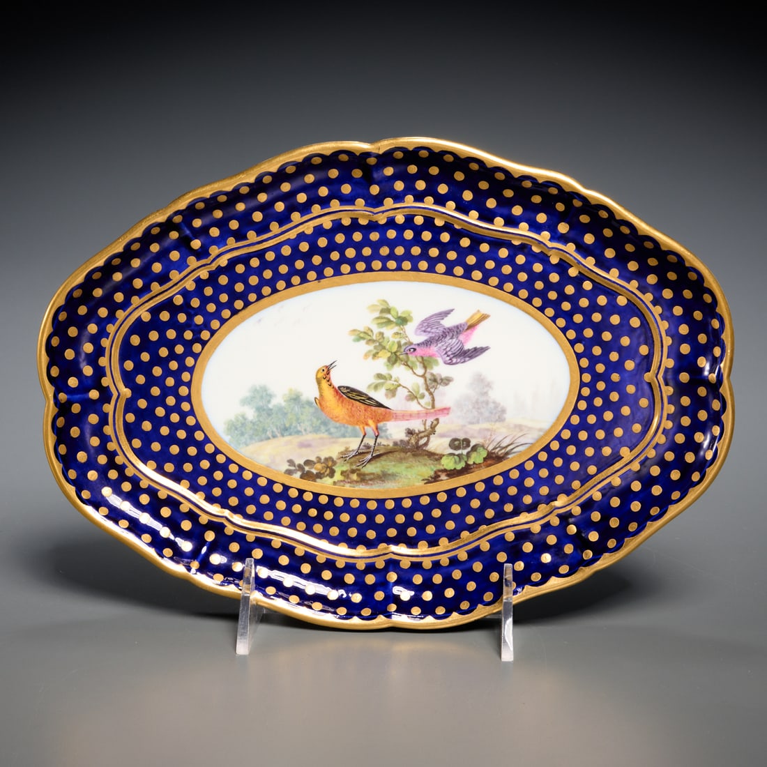 Early Sevres painted porcelain tray, ex Christie's (1 of 9)