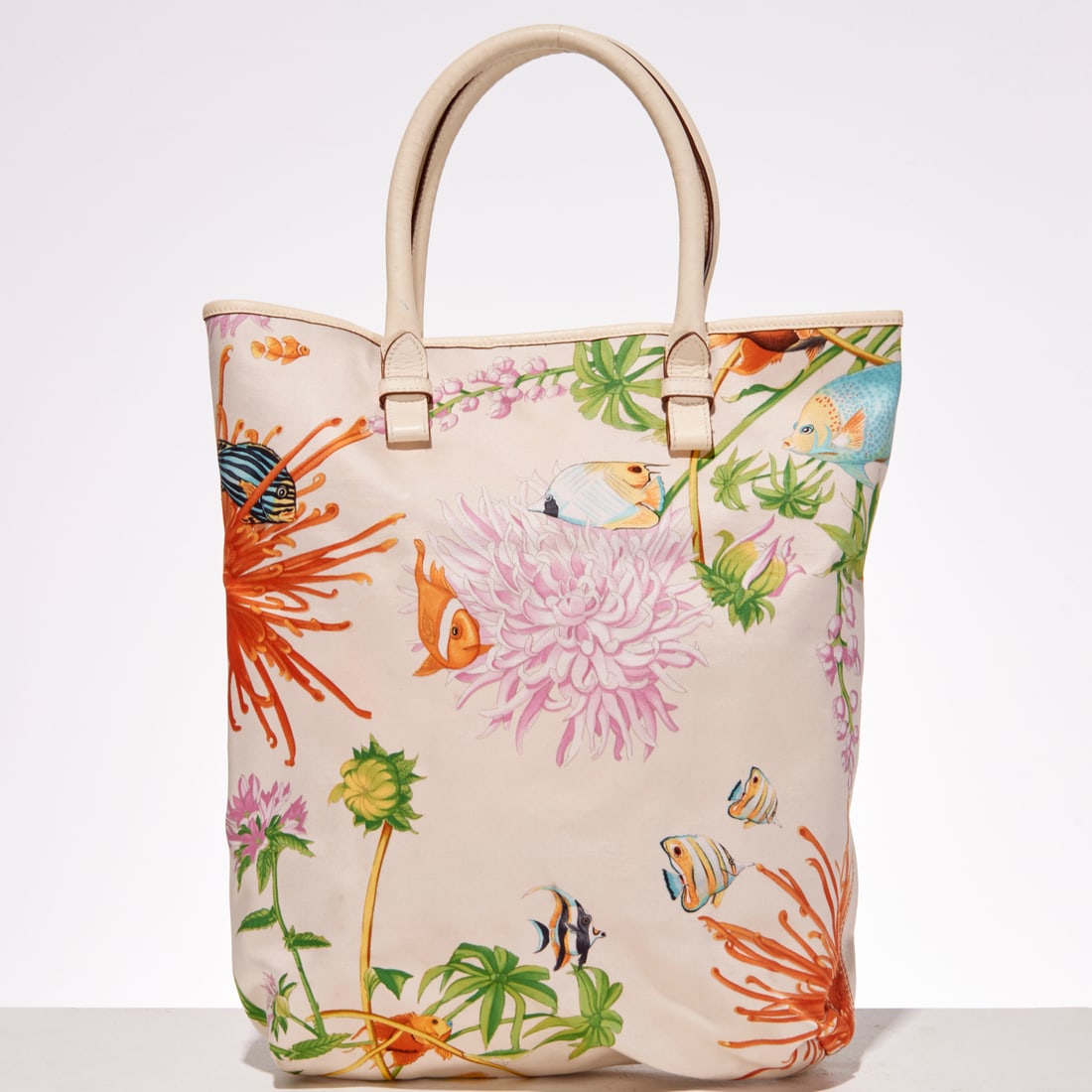 Salvatore Ferragamo satin print tote (1 of 7)