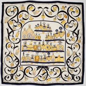 Guerlain Paris Perfume bottle scarf