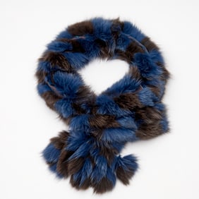 Etro Milano Dyed Fox fur scarf