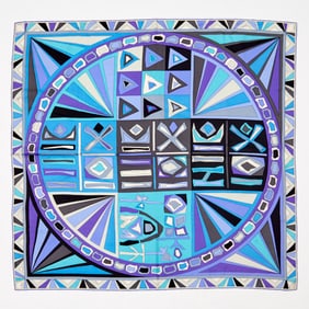 Emilio Pucci silk Vivara print scarf