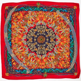 Fendi Roma silk scarf