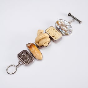 Rebecca Collins Sterling link bracelet