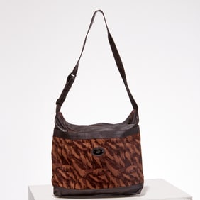 Gucci Animal print suede handbag