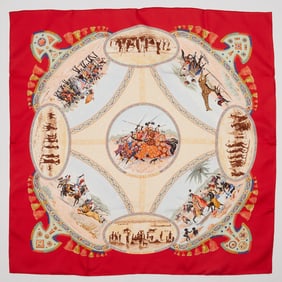 Hermes "Cavaliers Peuls" 90 cm scarf