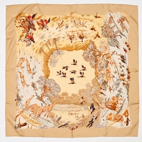 Hermes "Africa" 90 cm scarf