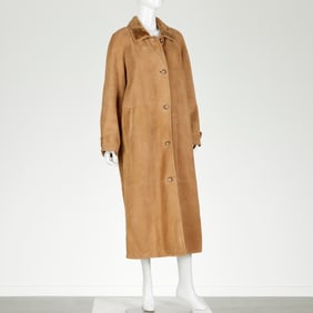 Marina Rinaldi full-length shearling coat