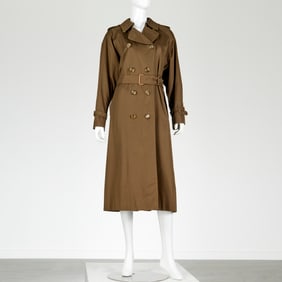 Burberry London olive belted trench