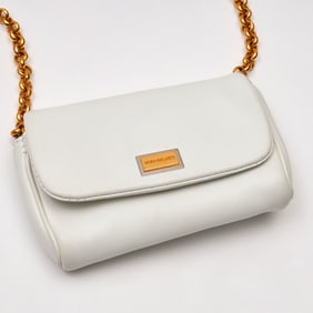 Dolce & Gabbana Mini leather crossbody ivory