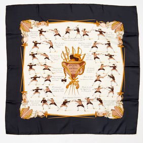 Hermes "Traite des Armes" 90 cm scarf