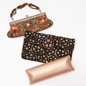 Group of embellished evening bags