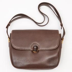 Rare Gucci Saddlebag handbag with bamboo closure