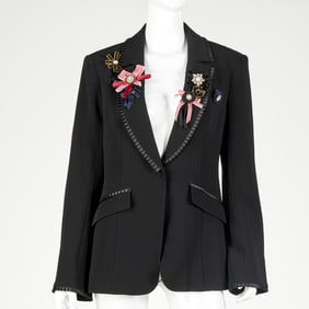 Cinq a Sept Embellished Black Jaden blazer