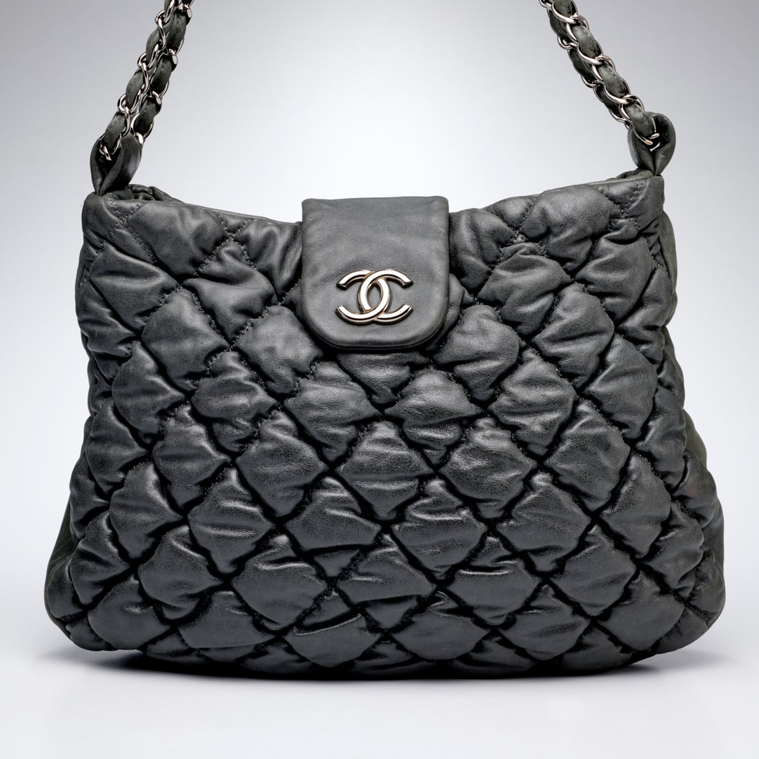 Chanel Bubble quilted lambskin hobo handbag (1 of 8)