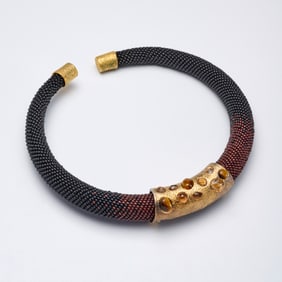 Alexis Bittar beaded collar necklace