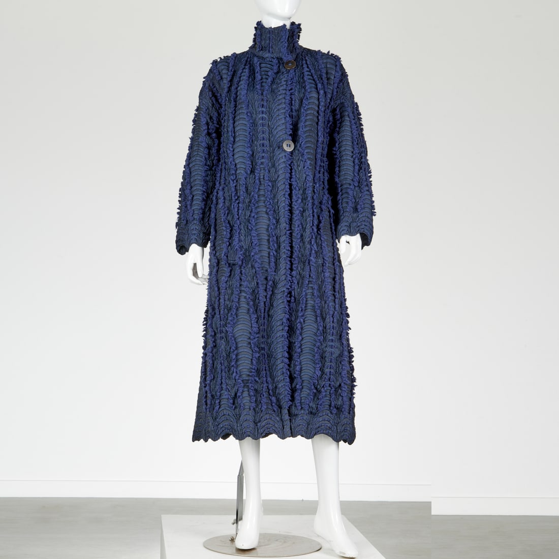 Issey Miyake Eagle coat in navy (1 of 6)