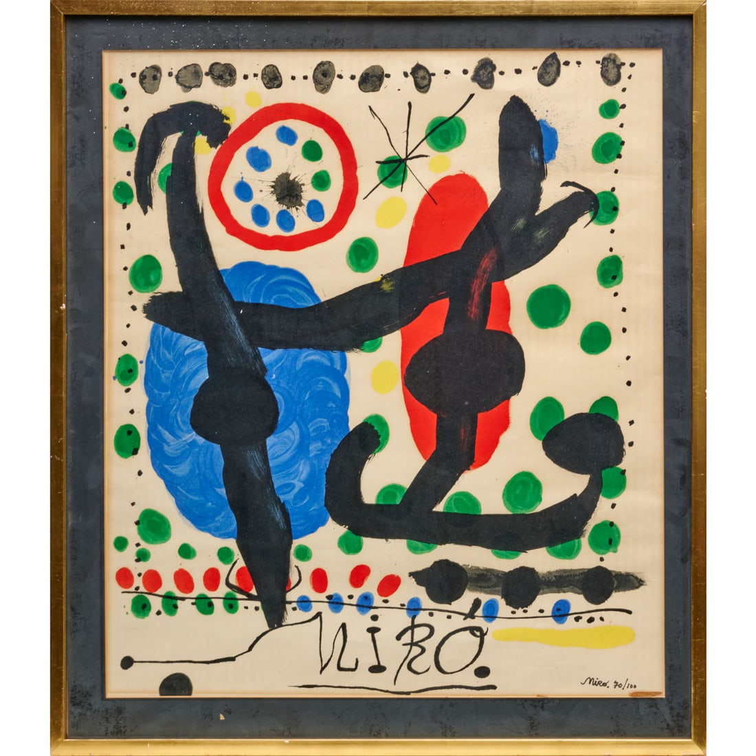Joan Miro, exhibition poster lithograph, 1966 (1 of 7)