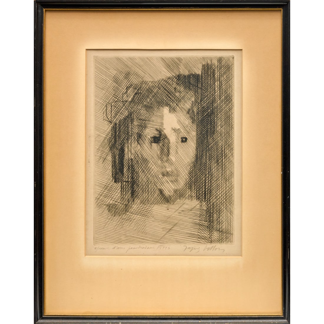 Jacques Villon, signed etching, artist's proof (1 of 6)