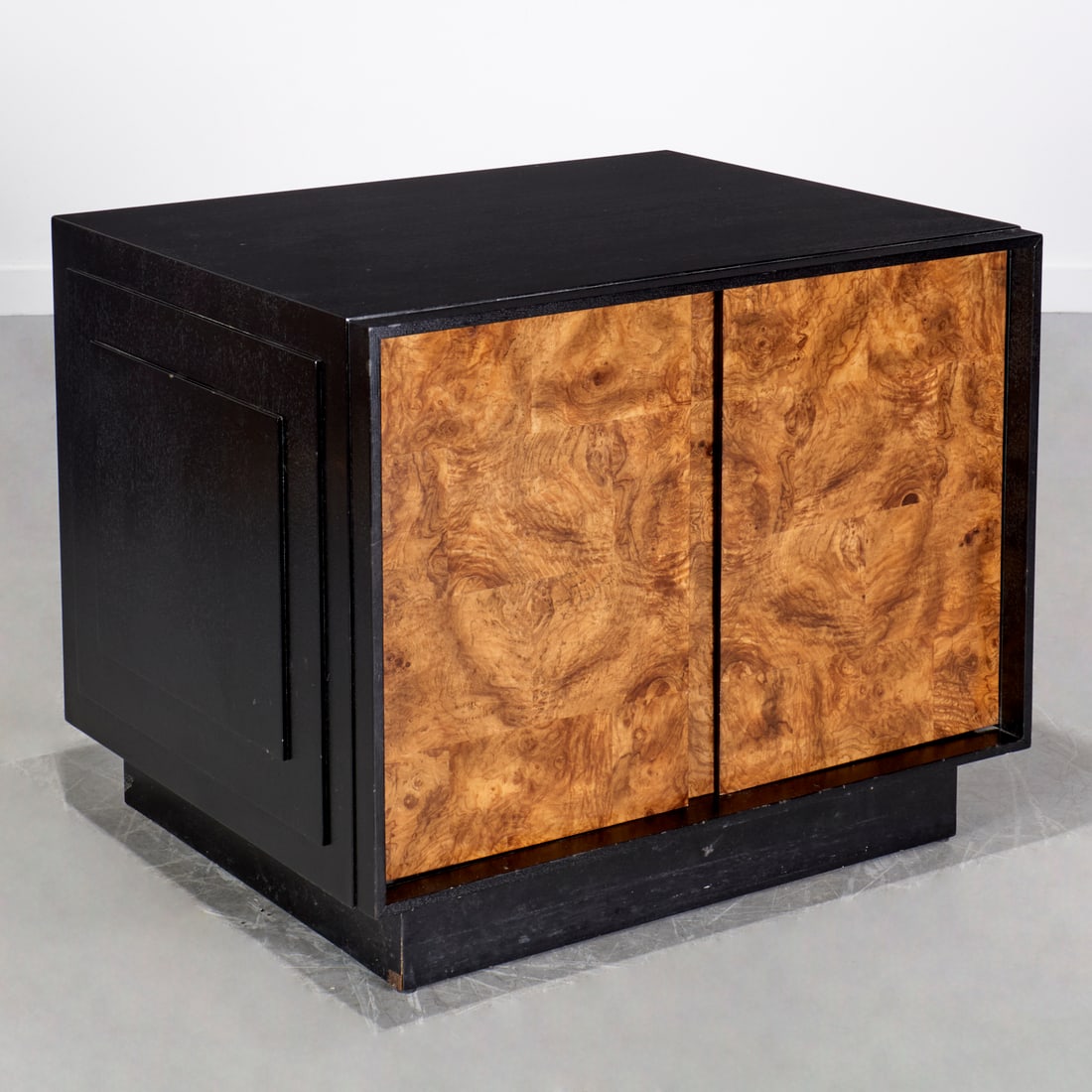 Lillian August lacquer and burlwood cabinet (1 of 7)