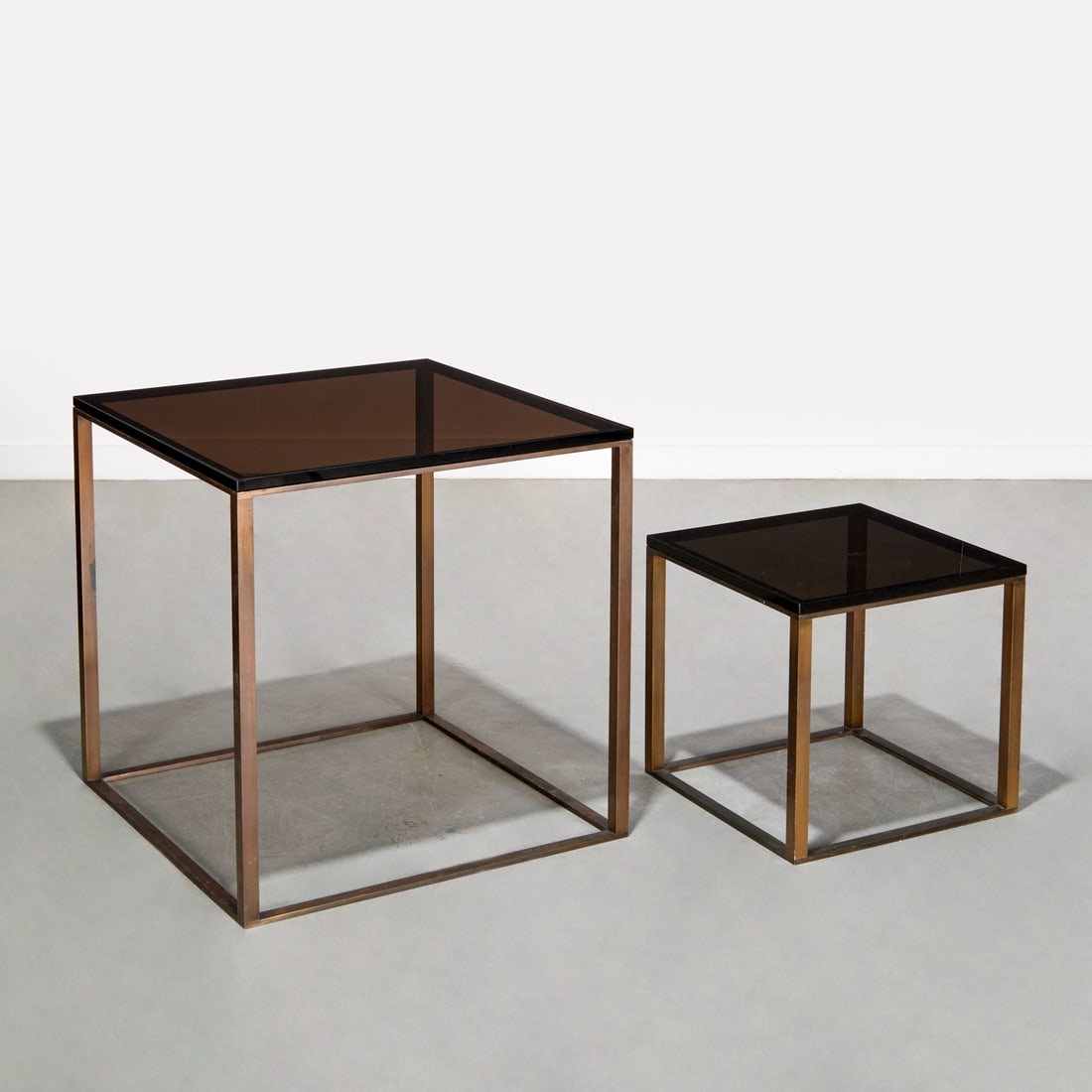 Paul M. Jones, (2) bronze occasional tables (1 of 10)