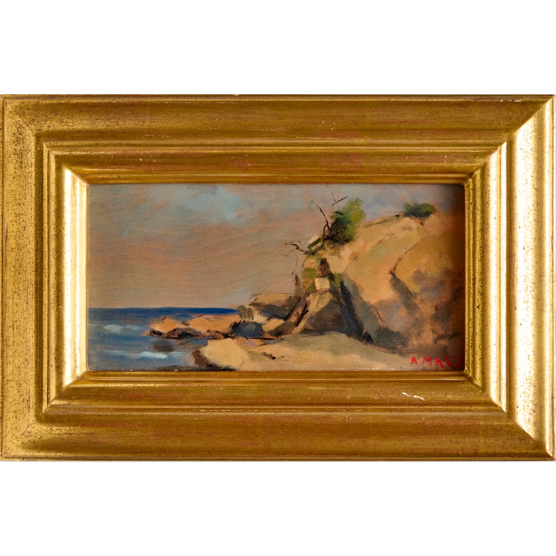 Aldo Mazzi (attrib), oil on panel (1 of 5)