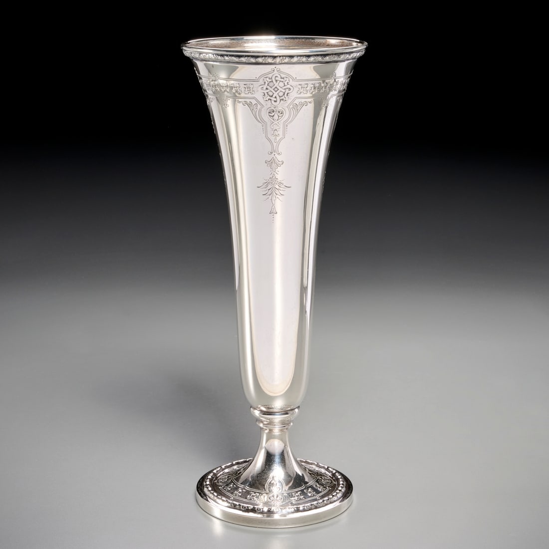 Gorham sterling silver trumpet vase (1 of 7)