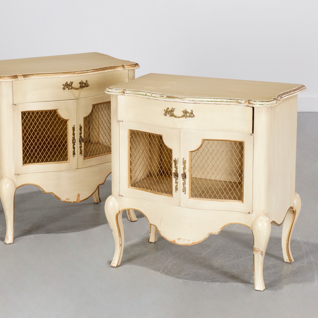 John Widdicomb, pair Louis XV style nightstands (1 of 10)