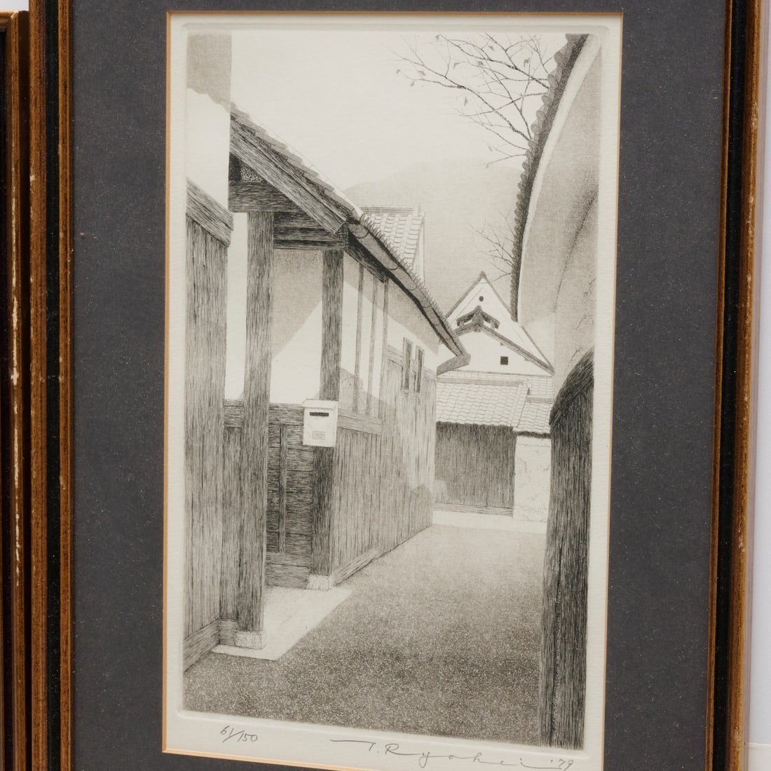 Tanaka Ryokei, (2) signed etchings - 3