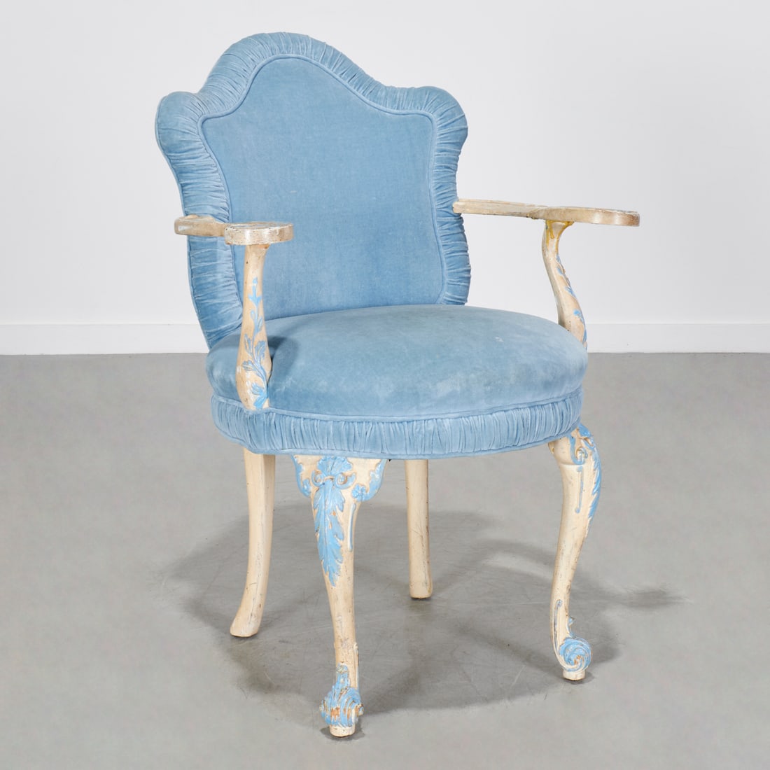 George I style paint decorated armchair (1 of 8)