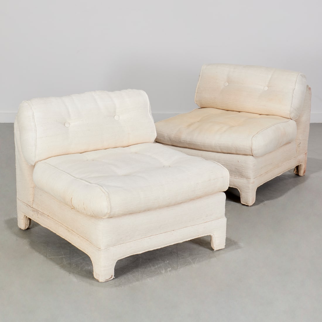 W. & J. Sloane, upholstered slipper chairs (1 of 8)