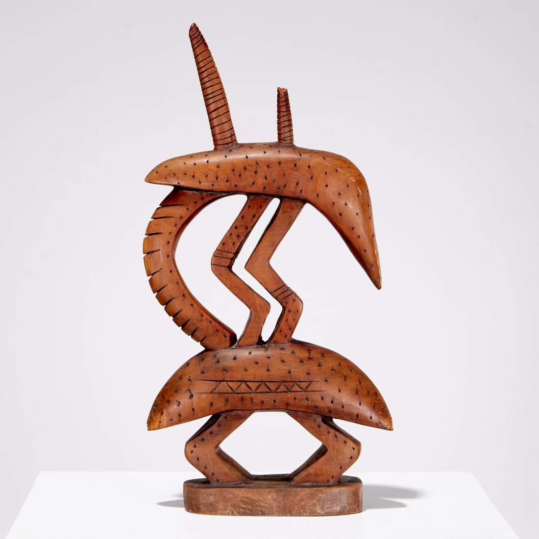 Bamana Peoples, Chiwara antelope headdress (1 of 7)