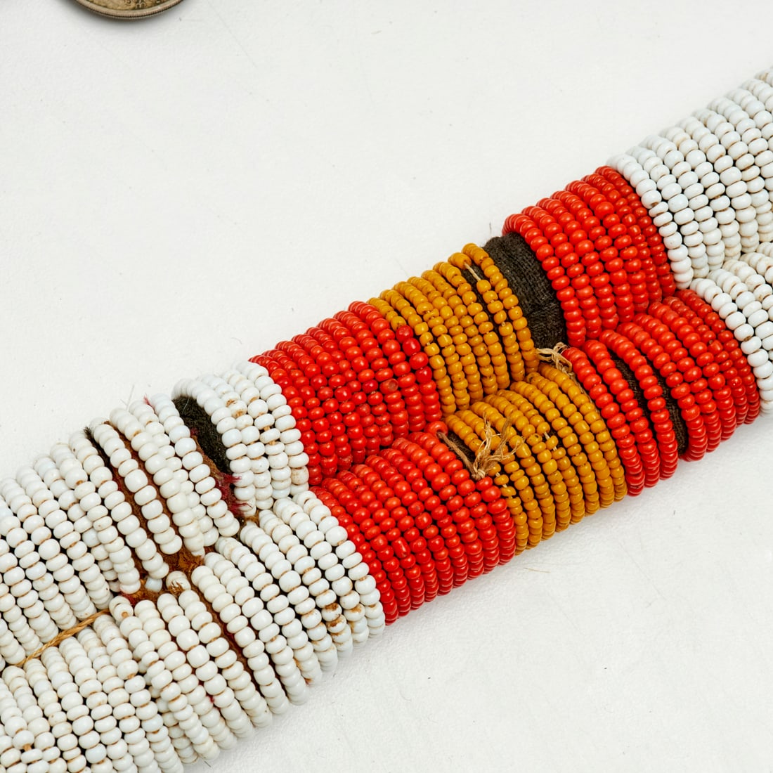 Group tribal beadwork & cowry shell objects - 7