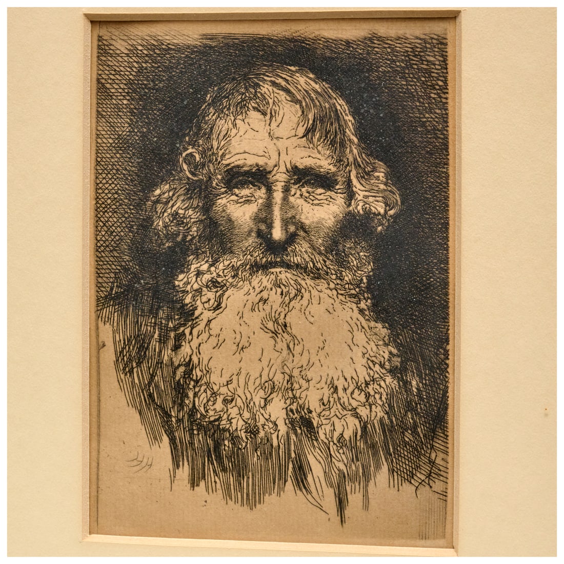 Sir Hubert von Herkomer, etching, c. 1880 (1 of 3)