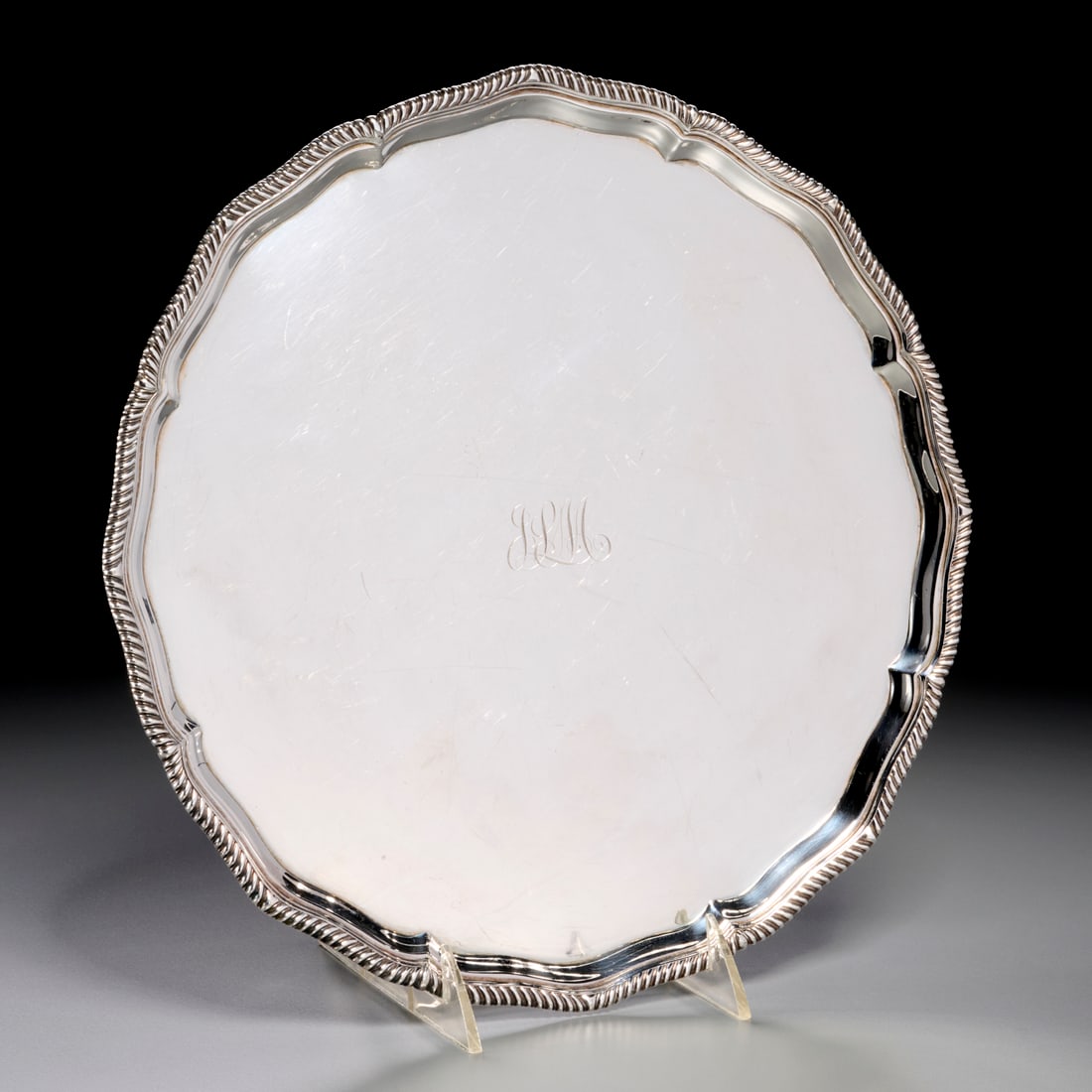 Thomas Bradbury & Sons silverplate serving tray (1 of 6)