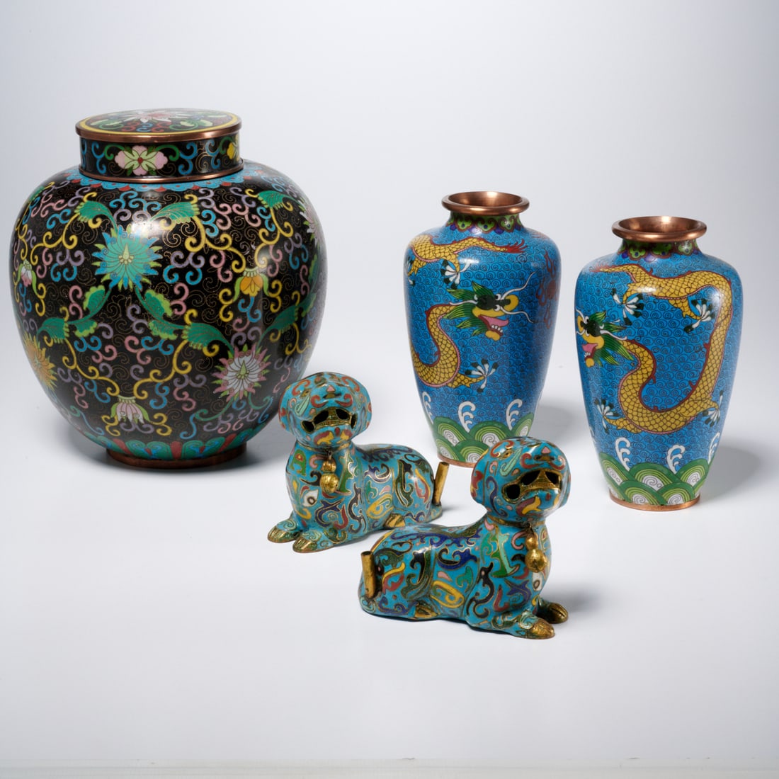 Chinese cloisonne group (1 of 7)