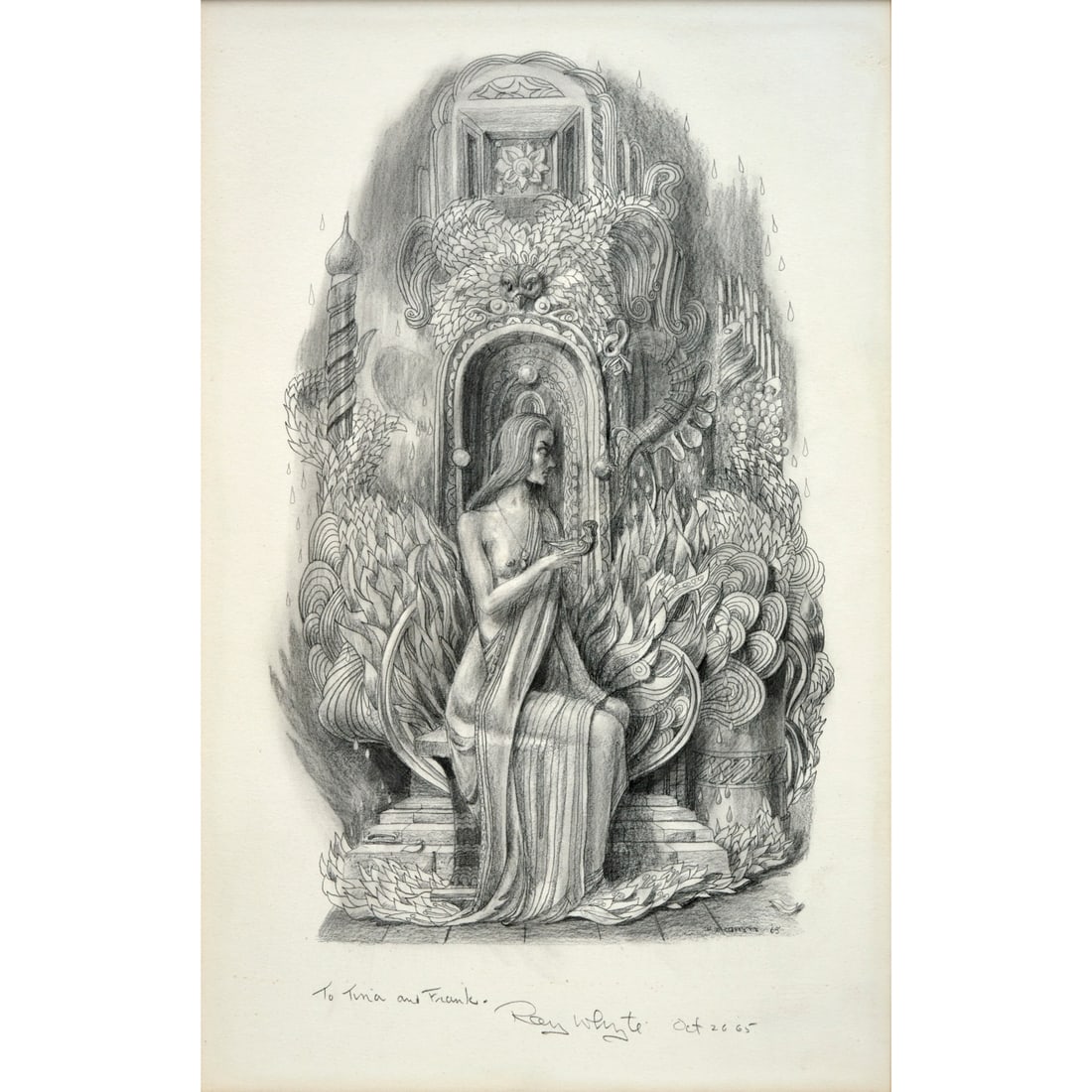 Raymond Whyte, signed fantasy lithograph, 1965 (1 of 7)